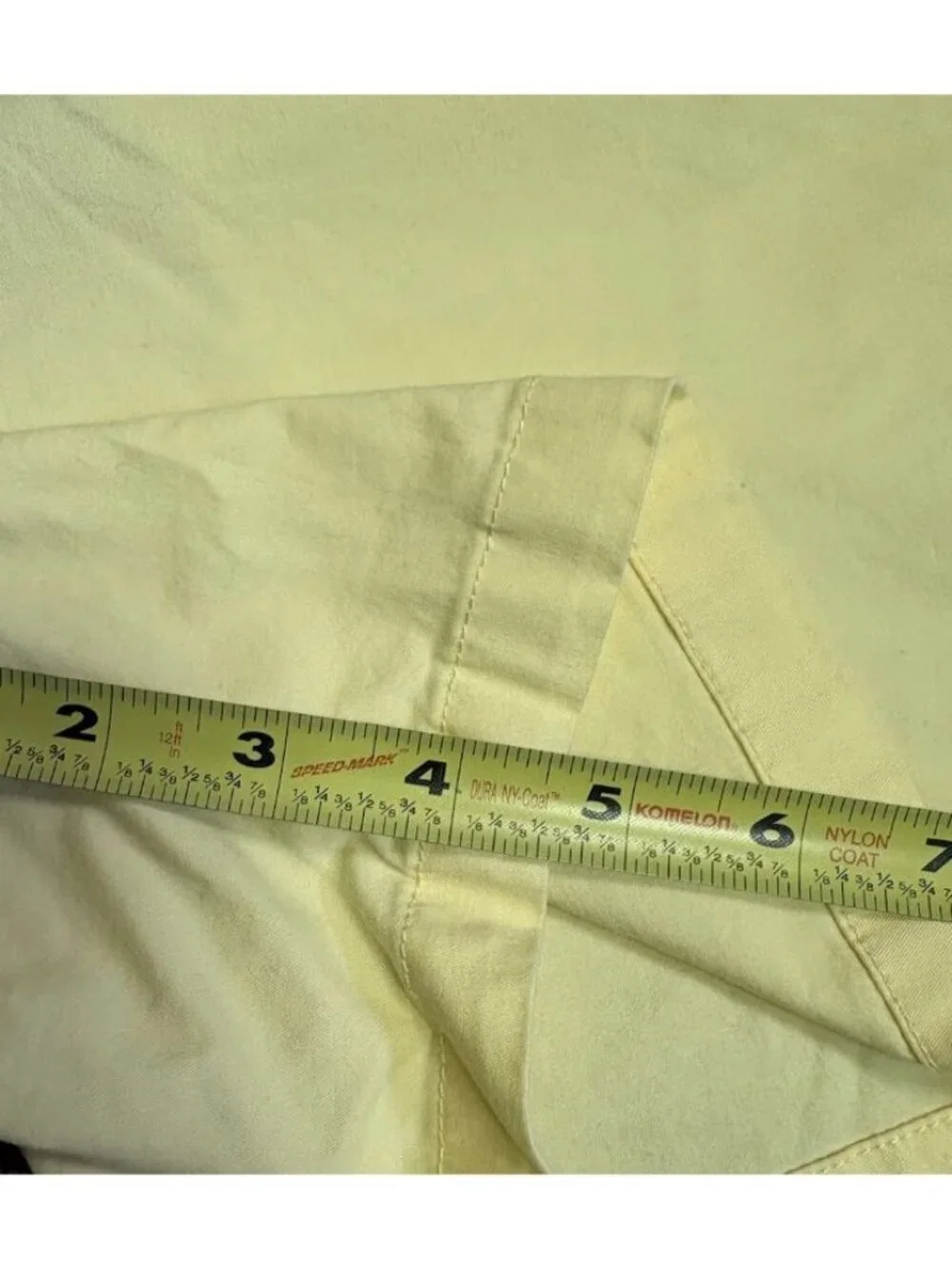 Tribal Women’s Bermuda Shorts Size 8 Yellow Cotton Blend Chino Flat Front - Picture 2 of 4